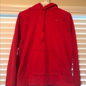 red levi’s hoodie